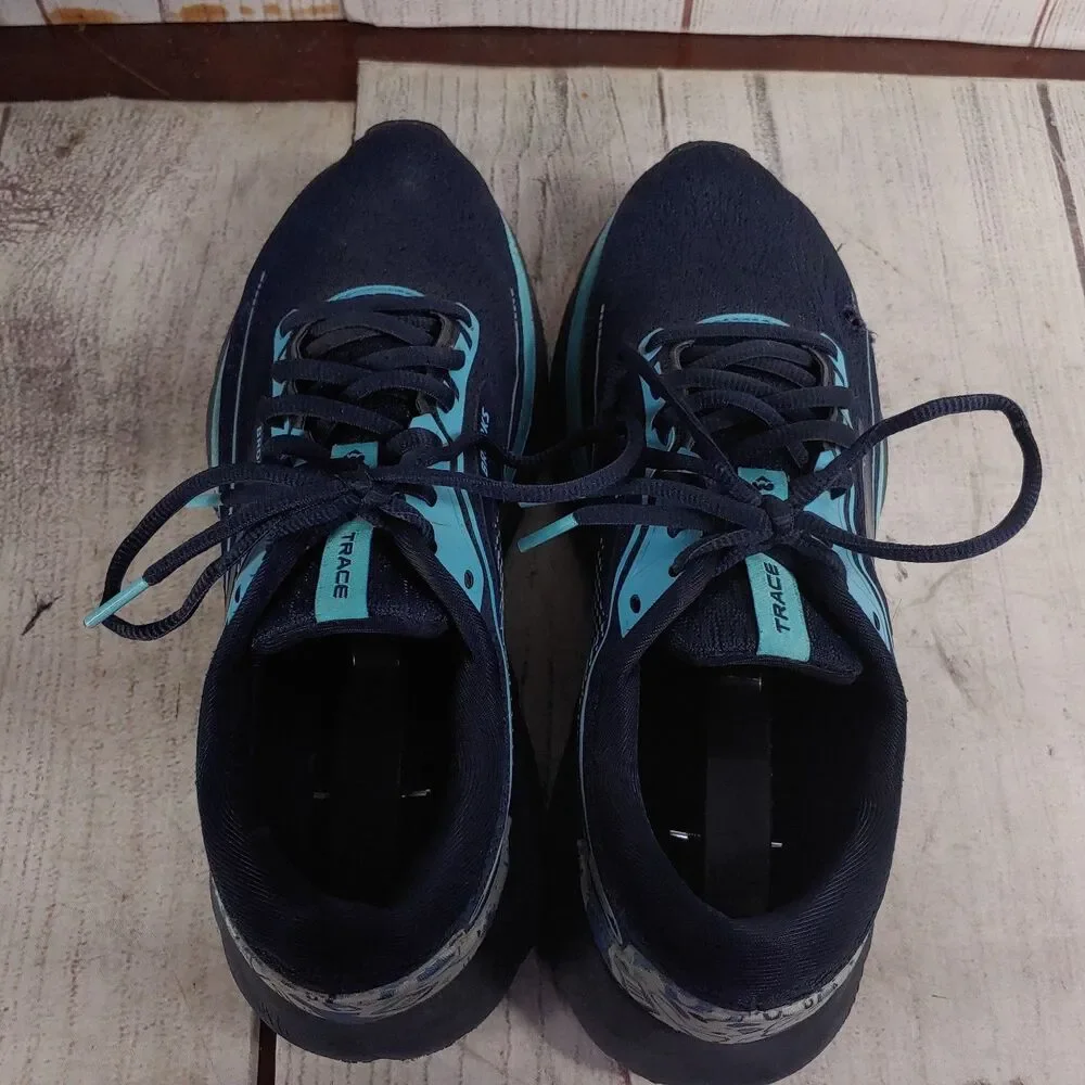 Brooks Trace 2 Hero Pack - WOMENS Size 9.5 - Navy Blue Running Nurse Shoes - Picture 6 of 7